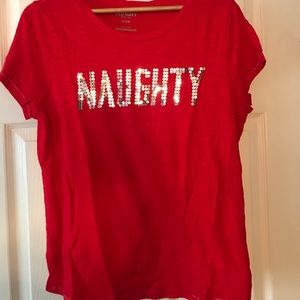 🎄 Naughty Sequin Christmas Shirt